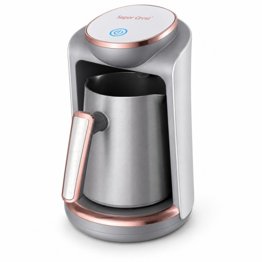 الاسم العربي: ماكينة تحضير القهوة التركية سوبر كريست 750 واط English Name: Super Crest Turkish Coffee Maker 750W – SCT-4018