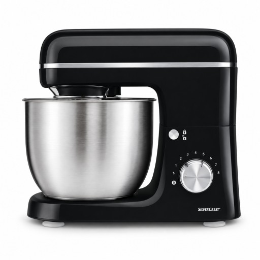 عجّانة سيلفركريست متعددة الاستخدامات سعة 5 لتر – 600 واط SilverCrest Stand Mixer 5L 600W – SKM 600 D4