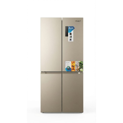 ثلاجة أونكس 4 أبواب سعة 536 لتر موديل ONAX-550-4D-BLSS Onax 4-Door Refrigerator, 536 Liter Capacity, Model ONAX-550-4D-BLSS