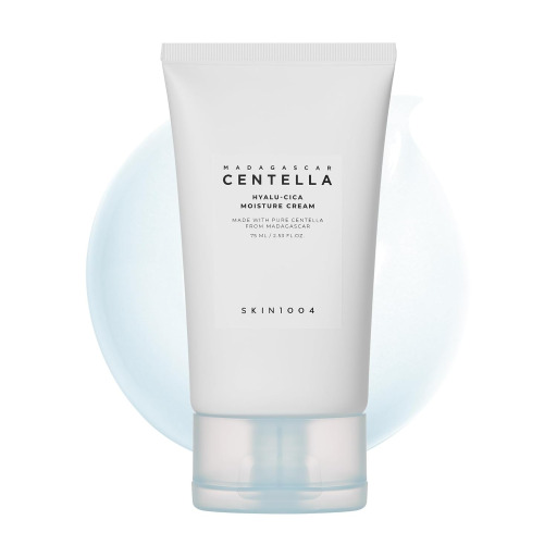SKIN1004 Hyalu-Cica Moisture Cream, Lightweight Hyaluronic Acid & Centella Gel Moisturizer for Face, 75ml