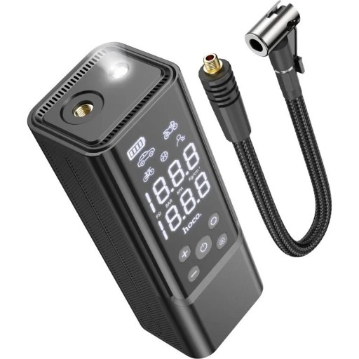 منفاخ هواء ذكي وباور بانك بسعة 5000mAh مع شاشة LED Hoco ZP7 Maddy