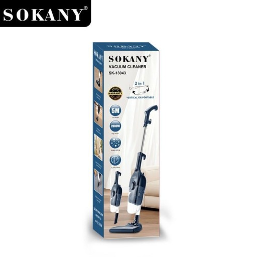 مكنسة سوكاني الكهربائية 2 في 1 بقوة 2000 واط SOKANY 2-in-1 Vacuum Cleaner