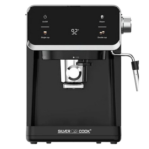 ماكينة تحضير القهوة والإسبريسو من سيلفر كوك Silver Cook Espresso & Coffee Machine