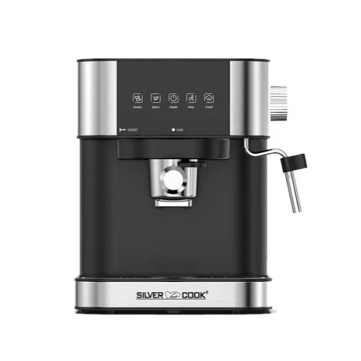 ماكينة تحضير القهوة والإسبريسو  1.5 لتر من سيلفر كوك Silver Cook Professional Coffee & Espresso Machine