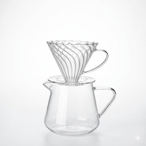 سيت تقطير زجاج v60 set