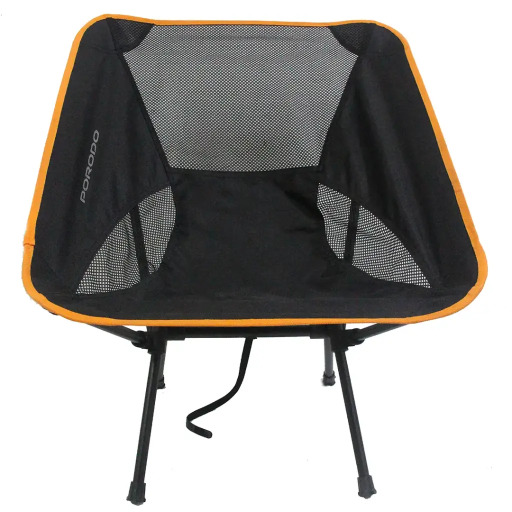 كرسي تخييم بورودو لايف ستايل شبكي قابل للطي مع حقيبة - أسود/برتقالي Porodo Lifestyle Multifoldable Camping Chair - Black