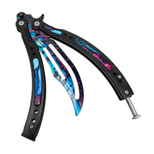 سكين فراشة تدريبية Bokhammer Hyperbeast V2 CSGO Butterfly Balisong Trainer Bokhammer Hyperbeast V2 CSGO Butterfly Balisong Trainer
