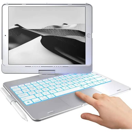 لوحة مفاتيح لاسلكية لجهاز iPad مقاس 10.2 بوصة / 10.5 بوصة – فضي Wireless Keyboard for iPad 10.2″ / 10.5″ – Silver