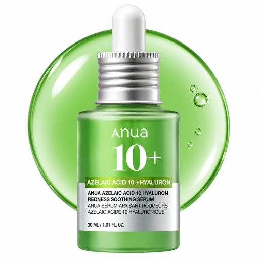 سيروم أنوا بحمض الأزيليك 10% والهيالورونيك لتهدئة الاحمرار – 30 مل Anua Azelaic Acid 10+ Hyaluron Redness Soothing Serum – 30ml