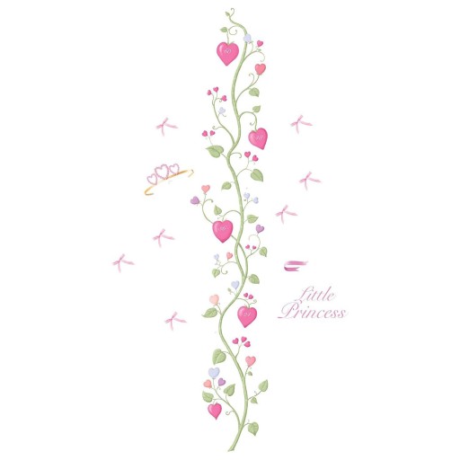 ستيكر حائط مخطط نمو اطفال RoomMates for Kids Little Princess Growth Chart, Pink, Vinyl, Peel & Stick, Wall, Waterproof RoomMates for Kids Little Princess Growth Chart, Pink, Vinyl, Peel & Stick, Wall, Waterproof