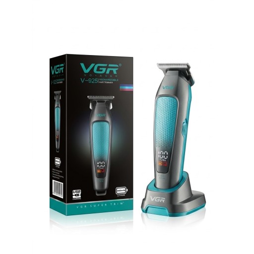ماكينة حلاقة وتحديد الشعر الاحترافية فوييجر ببطارية 2000mAh ومحرك تيربو من في جي آر (VGR VGR Voyager V-925 Professional Rechargeable Hair Trimmer with 2000mAh Lithium Battery, Turbo & Charging Stand