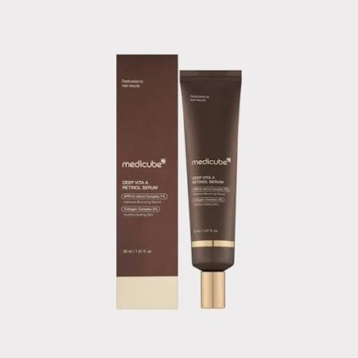 سيروم ميديكيوب ديب فيتا إيه بالريتينول لتجديد البشرة والمسام والتجاعيد Medicube Deep Vita A Retinol Serum, a 30 ml