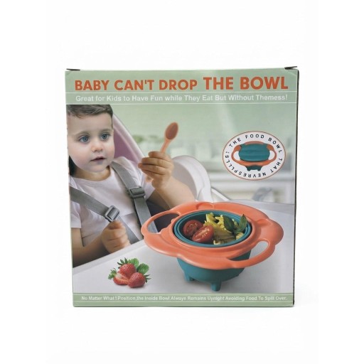 وعاء إطعام الأطفال الدوار المقاوم للسكب والانسكاب (360 درجة) 360 Rotary Spill-Proof Baby Gyro Bowl