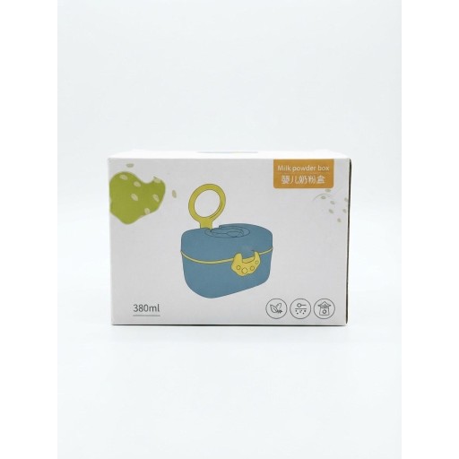 حافظة وموزع حليب الأطفال المحمولة بسعة 380ml مع مقبض سيليكون وغلق محكم Portable Baby Milk Powder Container & Dispenser Box (380ml)