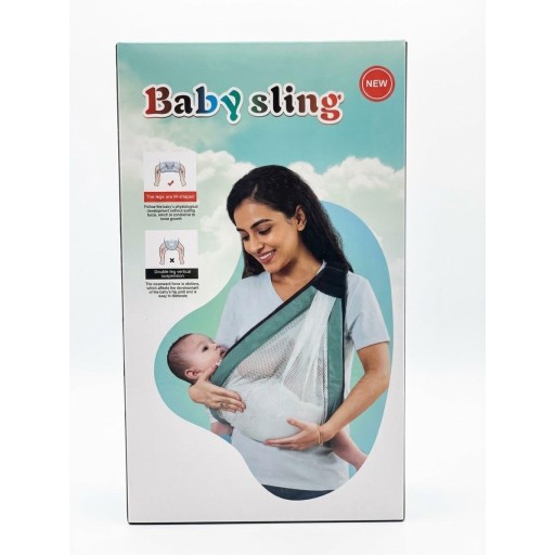 حزام وحمالة قماشية لحمل الأطفال والرضع (Baby Sling) Ergonomic Breathable Baby Sling Carrier