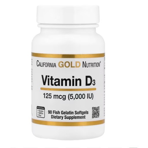 فيتامين د 3 (5000 وحدة دولية) 90 كبسولة من كاليفورنيا كولد نيوترشن Vitamin D3(5000 iu) 90 soft gel