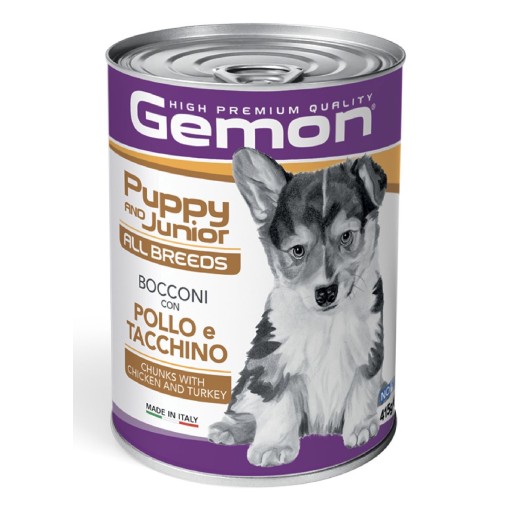 Gemon Puppy & Junior دجاج وديك رومي Gemon Puppy & Junior Chicken & Turkey