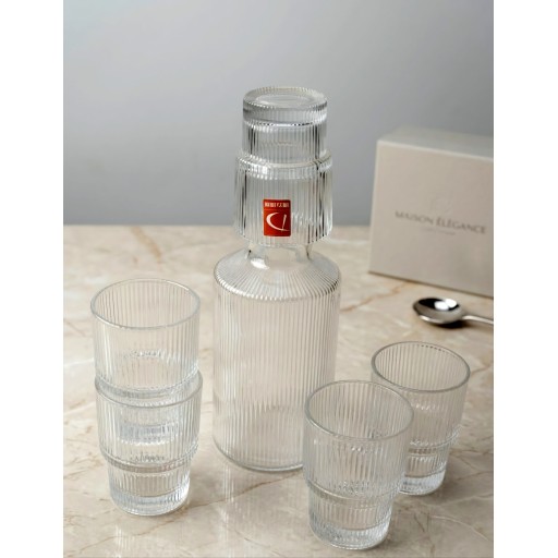 سيت قاروره مع ٦ كلاص Bottle set with 6 glasses