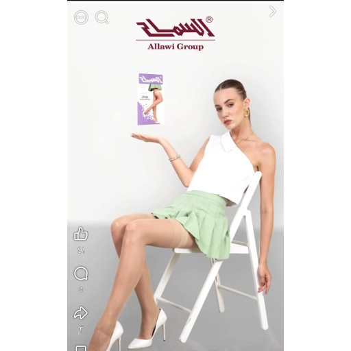 جواريب السماح طويلة فوق الركبة شفافة Hold-ups / Thigh-High Stockings