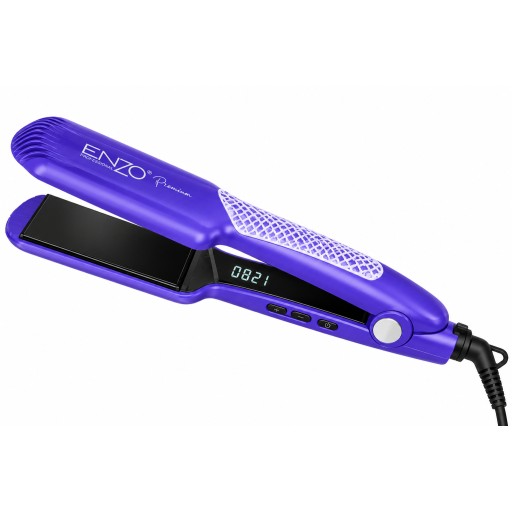 كاوية شعر اينزو الاصلي سيراميك وتيتانيوم مع سيروم Ceramic and titanium hair straightener with serum