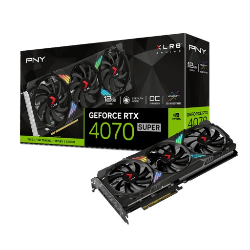 pny Pny Geforce Rtx 4070 Super Verto Triple Fan Oc Edition black