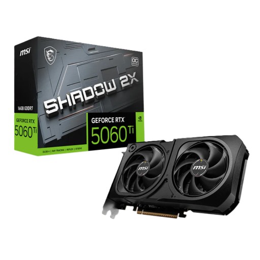 msi Msi Geforce Rtx 5060 Ti Shadow X2 Oc Plus black