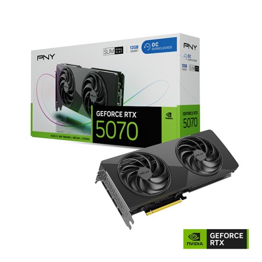 pny Pny Nvidia Geforce Rtx 5070 Slim Dual Slot Oc black