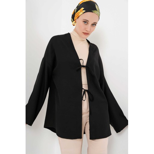 كيمونو نسائي محتشم من الكتان Women’s Linen Modest Kimono