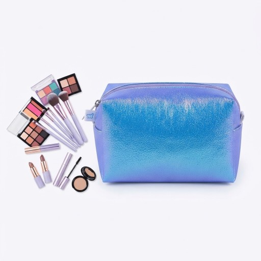 حقيبة مكياج More Than Magic هولوغرام 17×14 سم More Than Magic Holographic Makeup Bag 17x14 cm