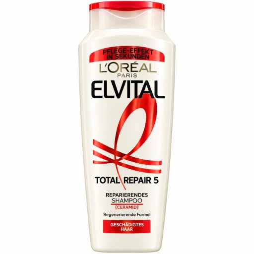 شامبو لوريال باريس إلفيتال توتال ريبير 5 لإصلاح الشعر التالف بالسيراميد L’Oréal Paris Elvital Total Repair 5 Repairing Shampoo