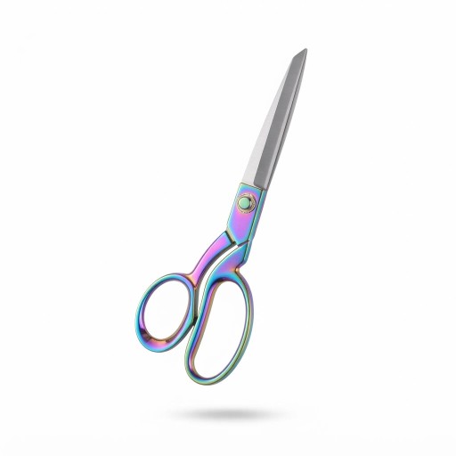 مقص خياطة معدني احترافي بتصميم قزحي مميز Niutop Niutop Professional Metal Tailoring Scissors with a Distinctive Iridescent Design
