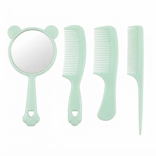 مجموعة مرآة ومشط للعناية بالشعر أربع قطع DAIMEIJIA DAIMEIJIA 4-Piece Hair Care Mirror and Comb Set