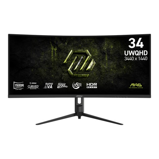 شاشة MSI MAG 342CQRF E20 – 34 بوصة UWQHD منحنية 200Hz MSI MAG 342CQRF E20 34" UWQHD 200Hz Curved Gaming Monitor