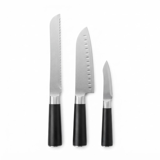 طقم سكاكين Coocan ثلاث قطع للمطبخ Coocan 3-Piece Kitchen Knife Set