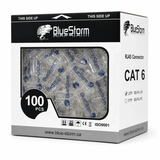 فيشة BlueStorm RJ45 CAT6 BlueStorm RJ45 CAT6 Connector