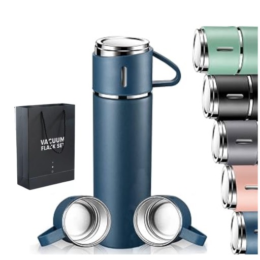 طقم مطارة حرارية Vacuum Flask Set مع أكواب Vacuum Flask Set with Cups