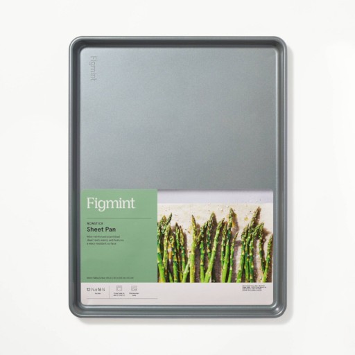 صينية خبز Figmint غير لاصقة رمادية 31.1×41.9 سم Figmint Non-Stick Baking Sheet, Gray, 31.1 x 41.9 cm