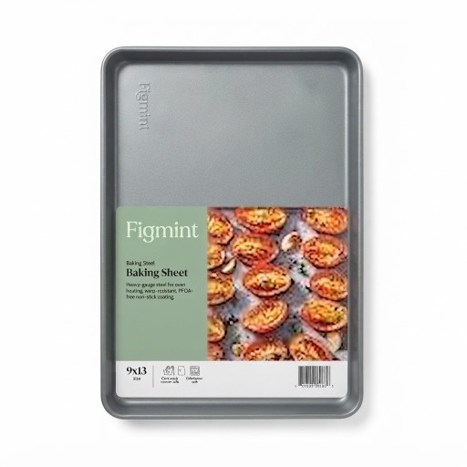 صينية خبز Figmint رمادية غير لاصقة 32×23 سم Figmint Gray Non-Stick Baking Pan 32x23 cm