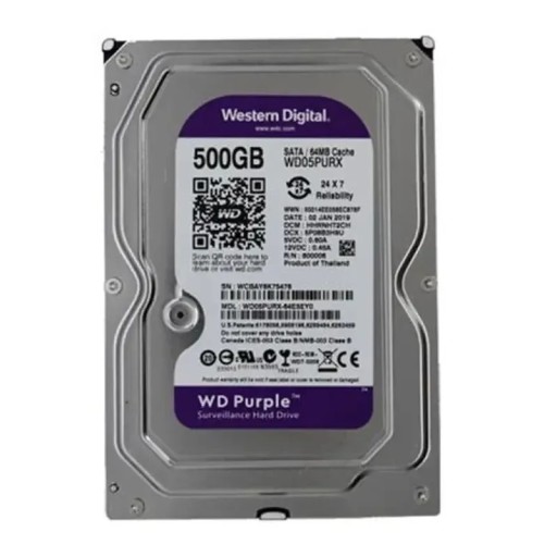 هارد بنفسجي WD 500G WD Purple 500GB Hard Drive
