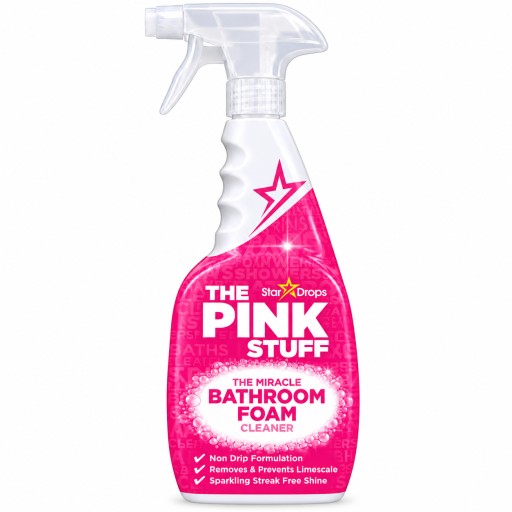 منظف الحمام الرغوي ذا بينك ستف – The Miracle Bathroom Foam Clean The Pink Stuff The Miracle Bathroom Foam Cleaner