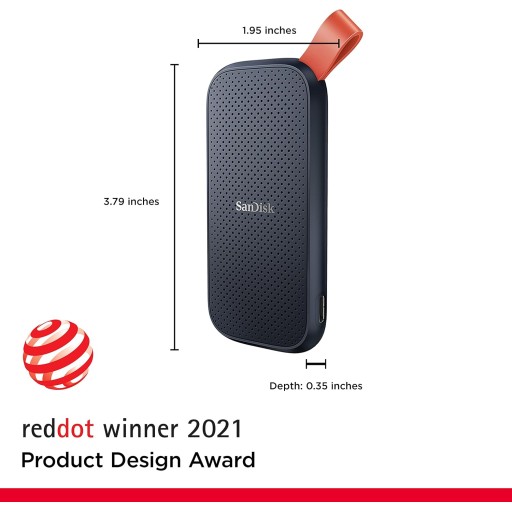 هارد SSD خارجي محمول بسعة 1TB SanDisk SanDisk Portable External SSD 1TB (SDSSDE30-1T00-G26