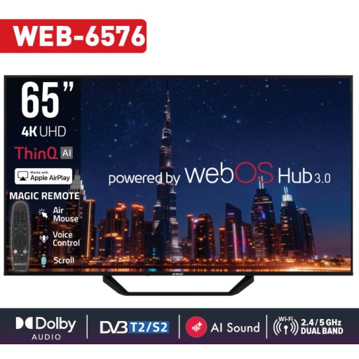 تلفزيون نيوال بحجم 65 بوصة 4K Ultra HD بنظام WebOS TV 3.0 Newal 65-Inch 4K Ultra HD WebOS TV 3.0