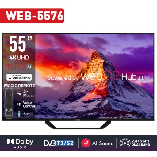 تلفزيون نيوال بحجم 55 بوصة 4K Ultra HD بنظام WebOS TV 3.0 Newal 55-Inch 4K Ultra HD WebOS TV 3.0