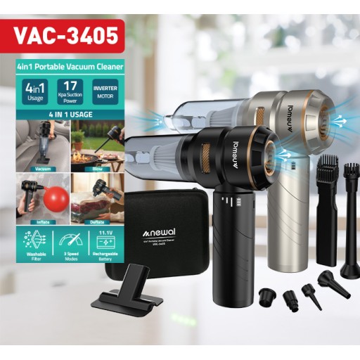 مكنسة نيوال محمولة متعددة الاستخدامات 4 في 1 Newal 4-in-1 Mini Portable Vacuum Cleaner