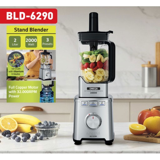 خلاط كهربائي نيوال  سعة 2 لتر بقوة 2000 واط Newal 2L Stand Blender 2000W