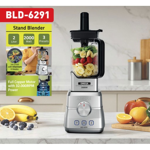 خلاط كهربائي نيوال سعة 2 لتر بقوة 2000 واط Newal 2L Stand Blender 2000W
