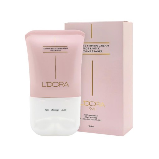 كريم ليدوراكر لشد الوجه والرقبة بمدلك L'DORA CARE LIFTING & REJUVENATING CREAM FOR FACE AND NECK WITH MASSAGER,