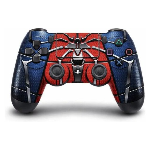 PS4 Du جوستك بلي 4 4 Wireless Controller (Spider Man / Black) PS4 Dualshock 4 Wireless Controller (Spider Man / Black)