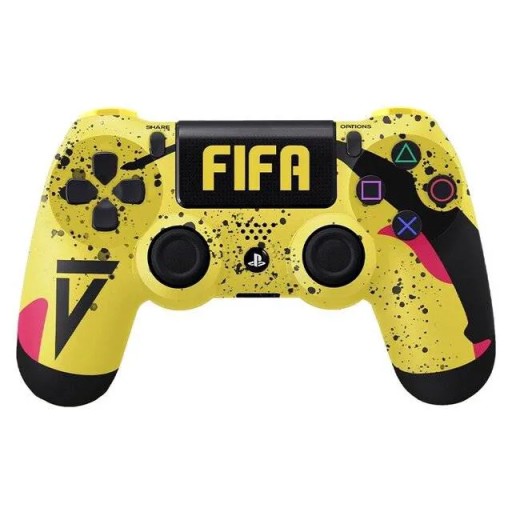 P  جوستك بلي 4 S4 DualShock 4 Wireless Controller (FIFA / Yellow) PS4 DualShock 4 Wireless Controller (FIFA / Yellow)