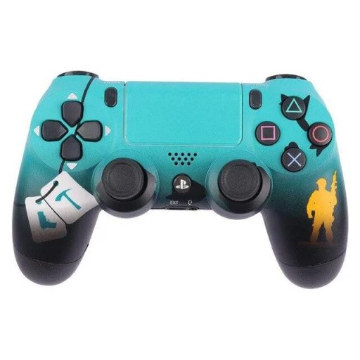 PS4 Dualshock 4 Wireless Controller (Fortnite Teal)   جوستك بلي 4 PS4 Dualshock 4 Wireless Controller (Fortnite Teal)
